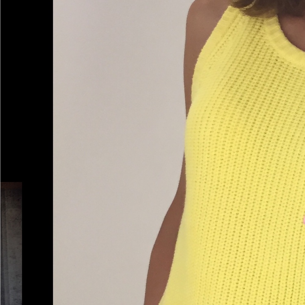 525 America Yellow Knit Tank Top – Size S